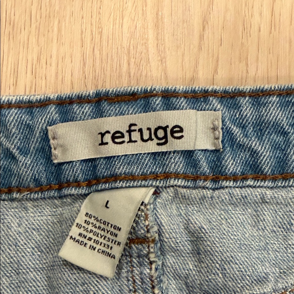 NWT Refuge Large Denim Mini Skirt - Picture 5 of 7
